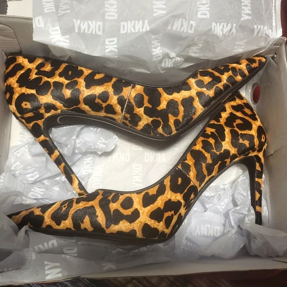 Dkny leopard cheap shoes